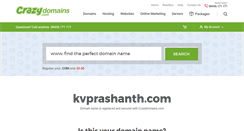 Desktop Screenshot of kvprashanth.com